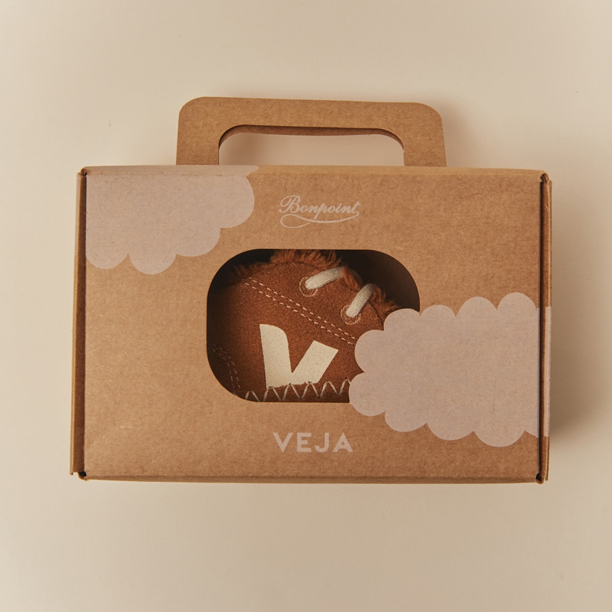 BABY FURED SUEDE VEJA X BONPOINT COGNAC CASHEW - Image 4