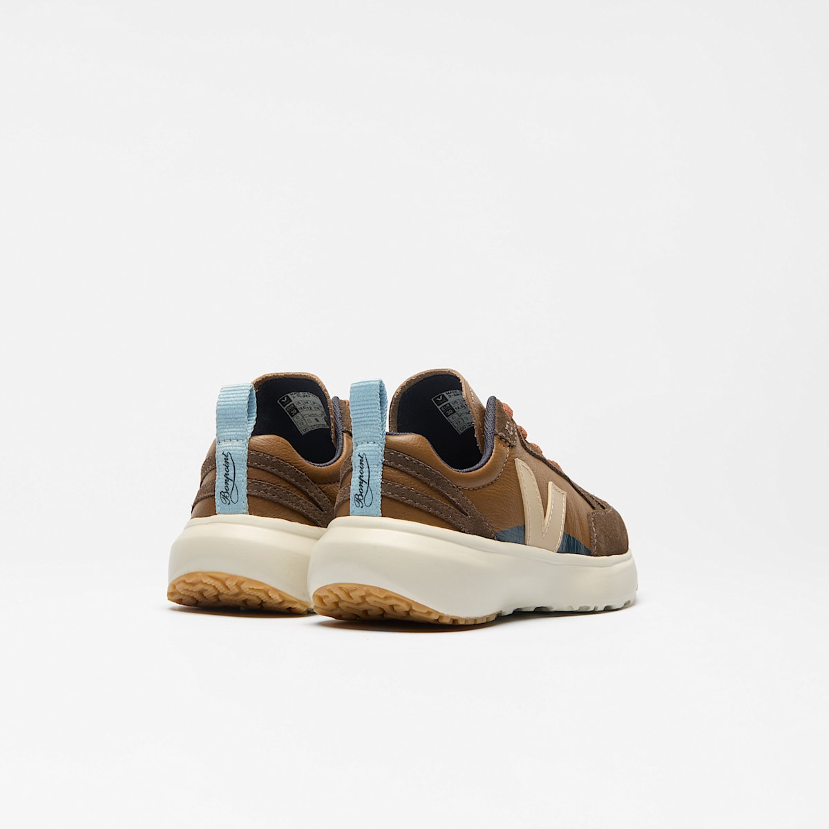 CANARY ELASTIC LACES LEATHER VEJA X BONPOINT BROWN ALMOND - Image 3