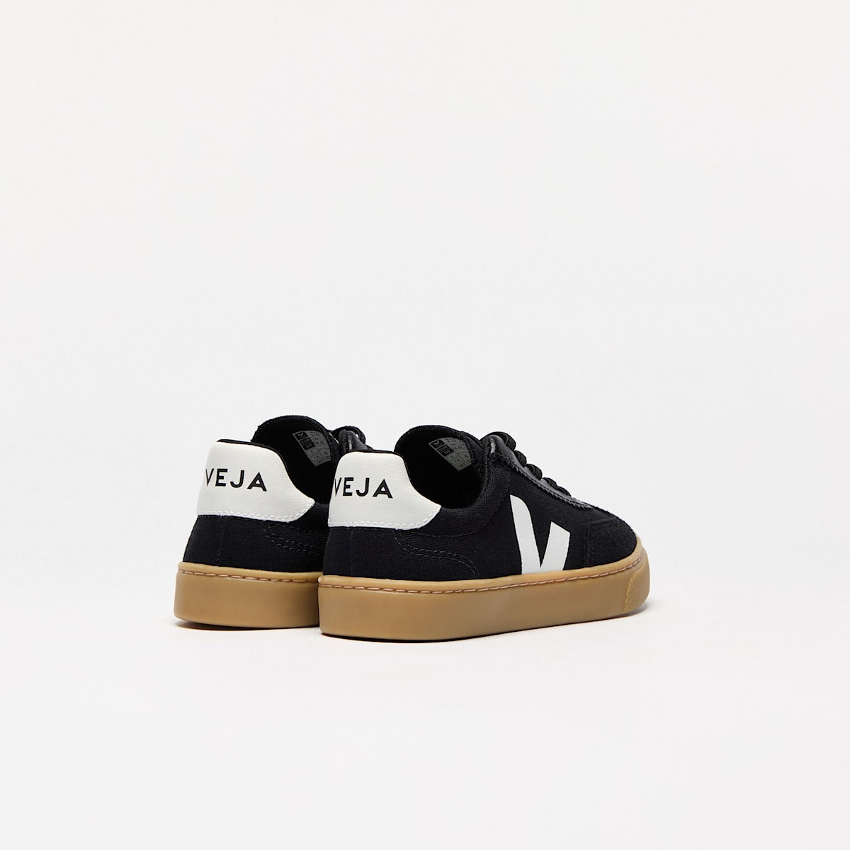 VOLLEY ELASTIC LACES CANVAS BLACK WHITE NATURAL - Image 3