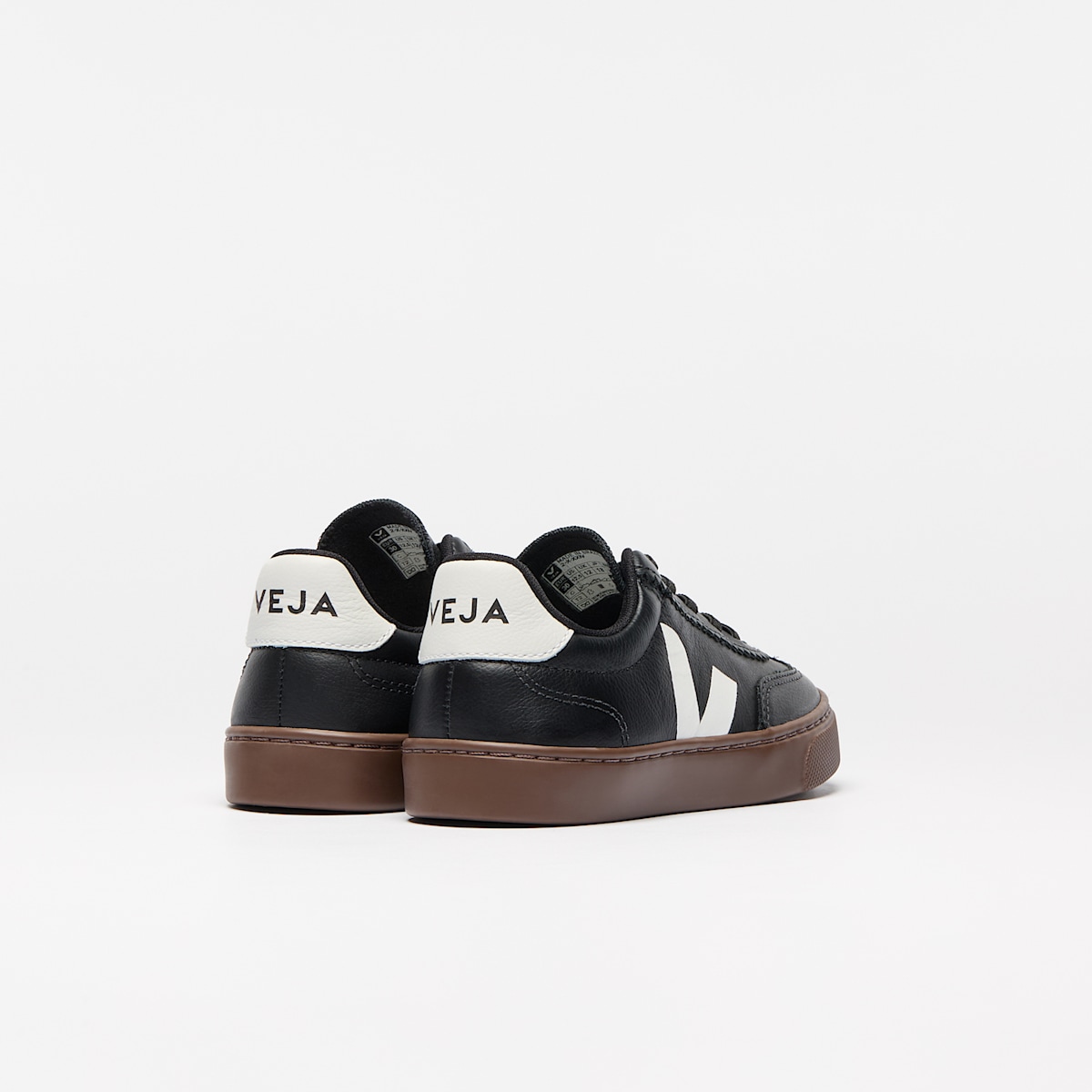 VOLLEY ELASTIC LACES LEATHER BLACK WHITE BARK - Image 3
