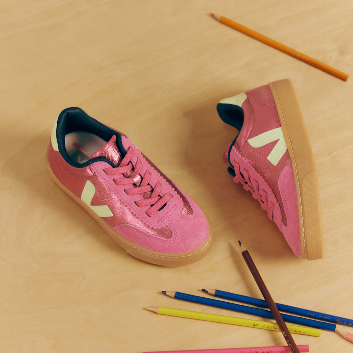 VOLLEY ELASTIC LACES LEATHER AZALEA LIMO - Image 5