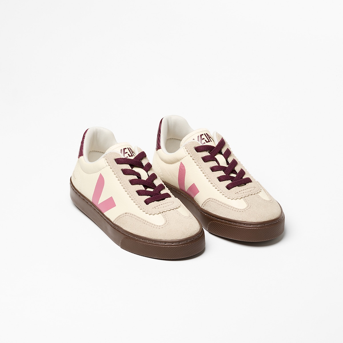 VOLLEY ELASTIC LACES LEATHER VEJA X BONPOINT CASHEW MARY - Image 2