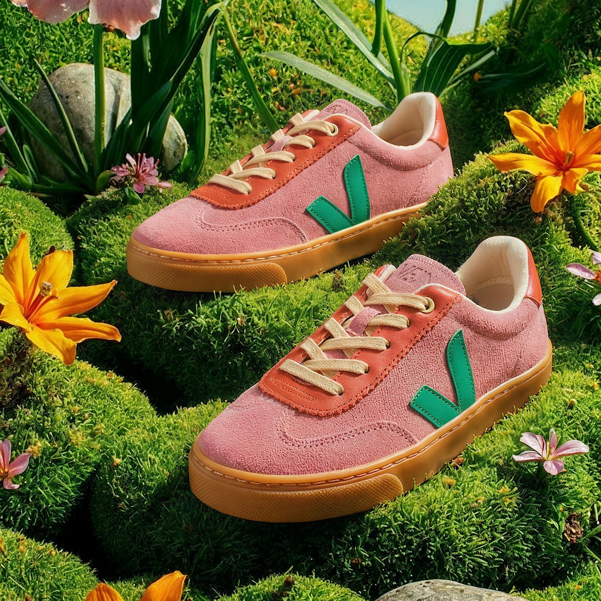 VOLLEY ELASTIC LACES SUEDE VEJA X JELLY MALLOW MARY - Image 5
