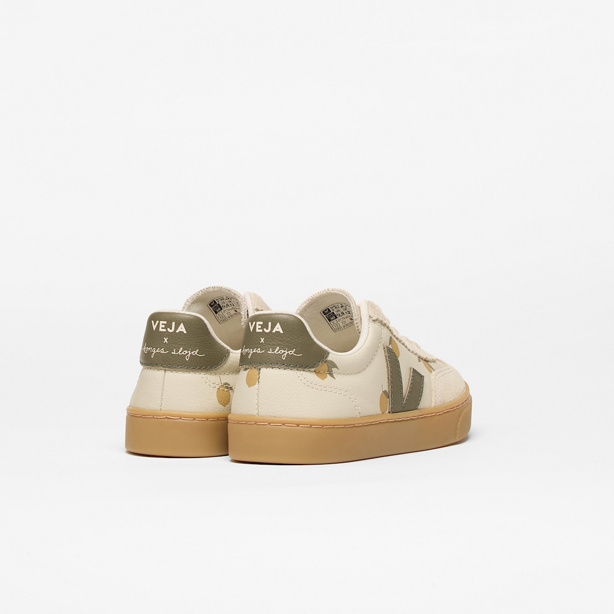 VOLLEY ELASTIC LACES LEATHER VEJA X KONGES SLØJD LEMON - Image 3