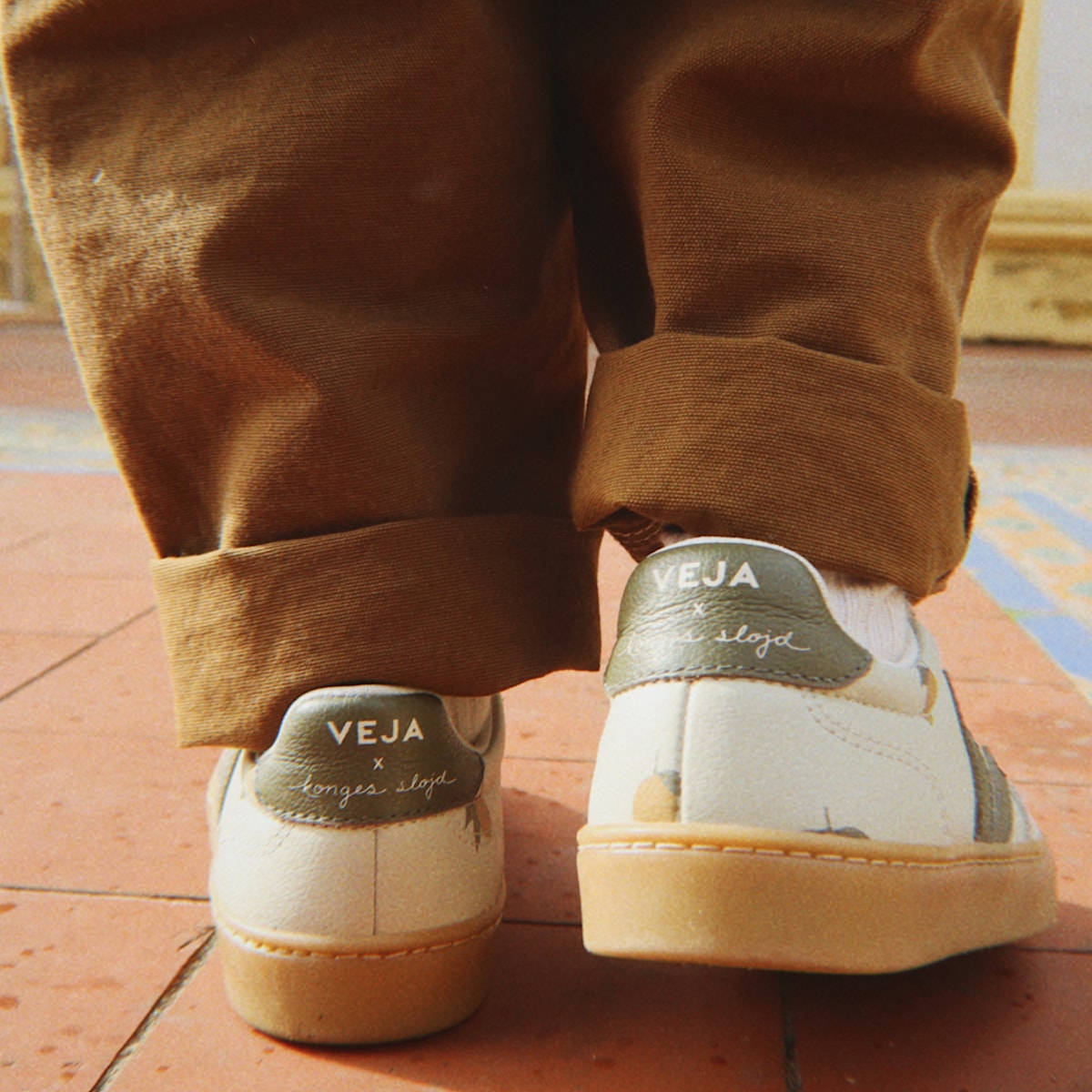 VOLLEY ELASTIC LACES LEATHER VEJA X KONGES SLØJD LEMON - Image 7