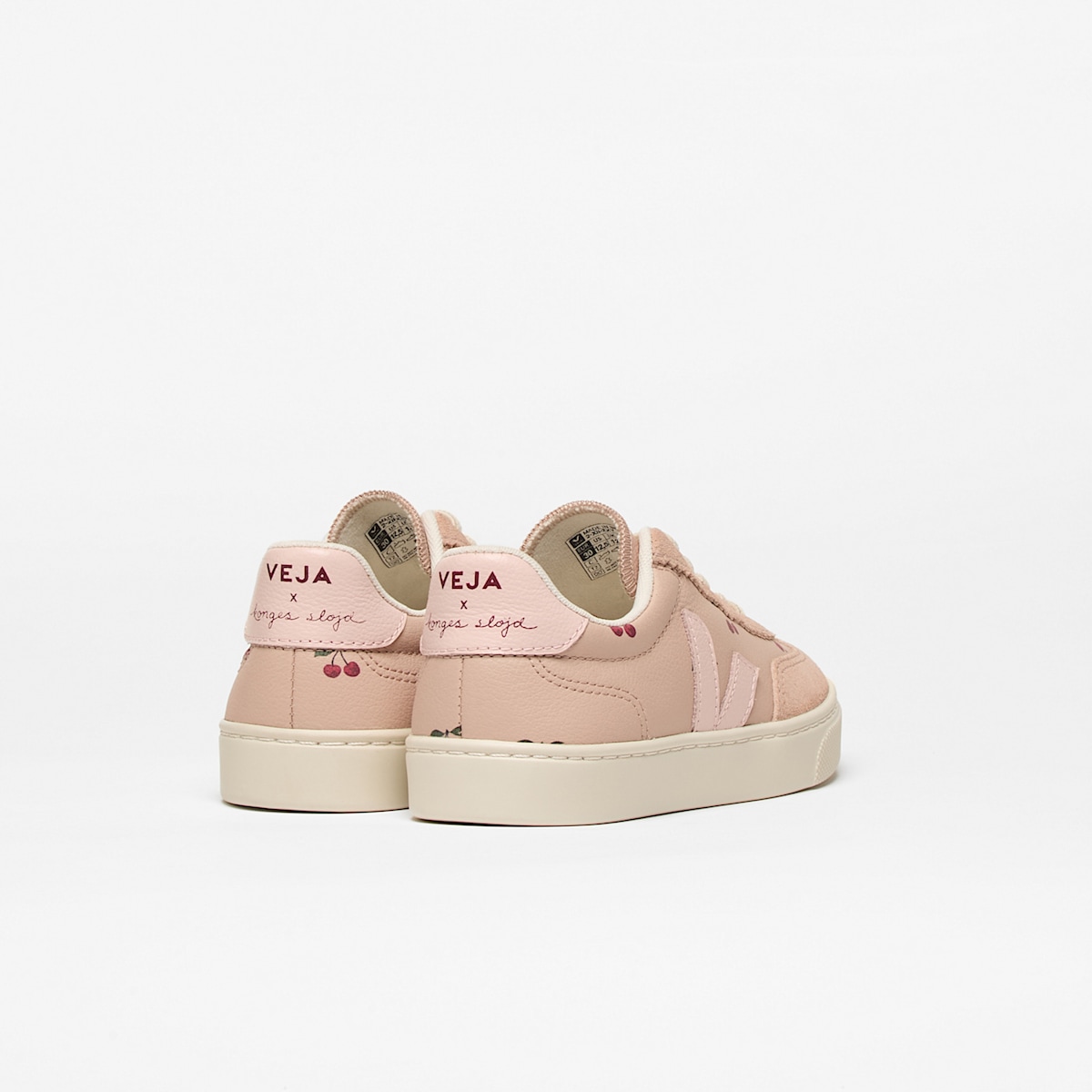 VOLLEY ELASTIC LACES LEATHER VEJA X KONGES SLØJD CHERRY - Image 3