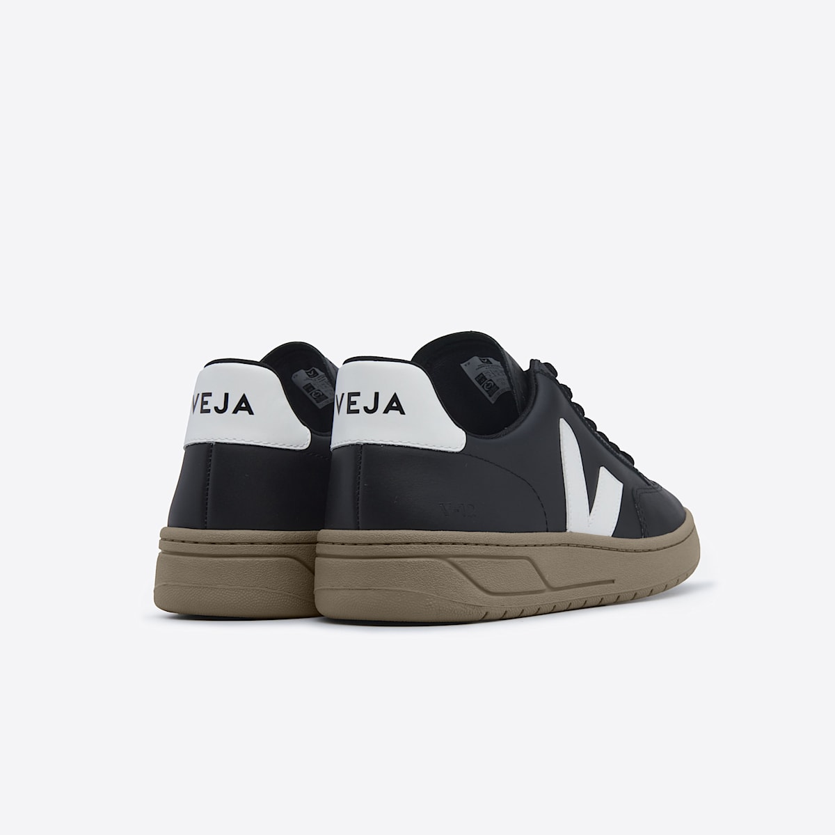 V-12 LEATHER BLACK WHITE DUNE - Image 4