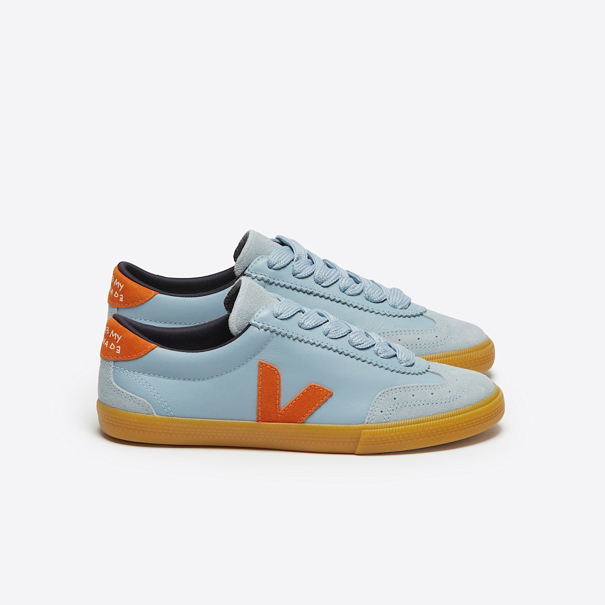VOLLEY LEATHER VEJA X MAKE MY LEMONADE STEEL PUMPKIN