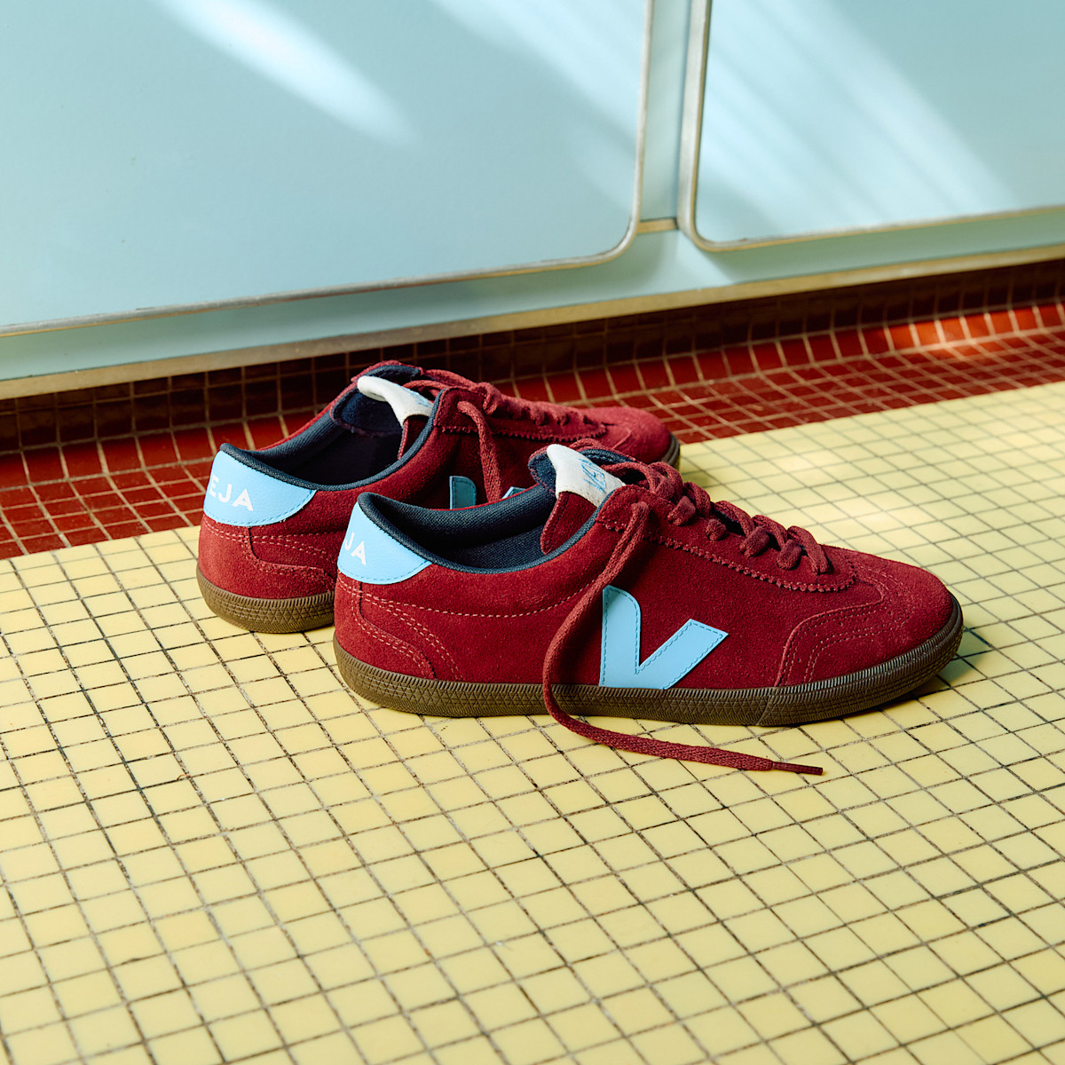 VOLLEY SUEDE GRENAT AQUA EAGLE - Image 6