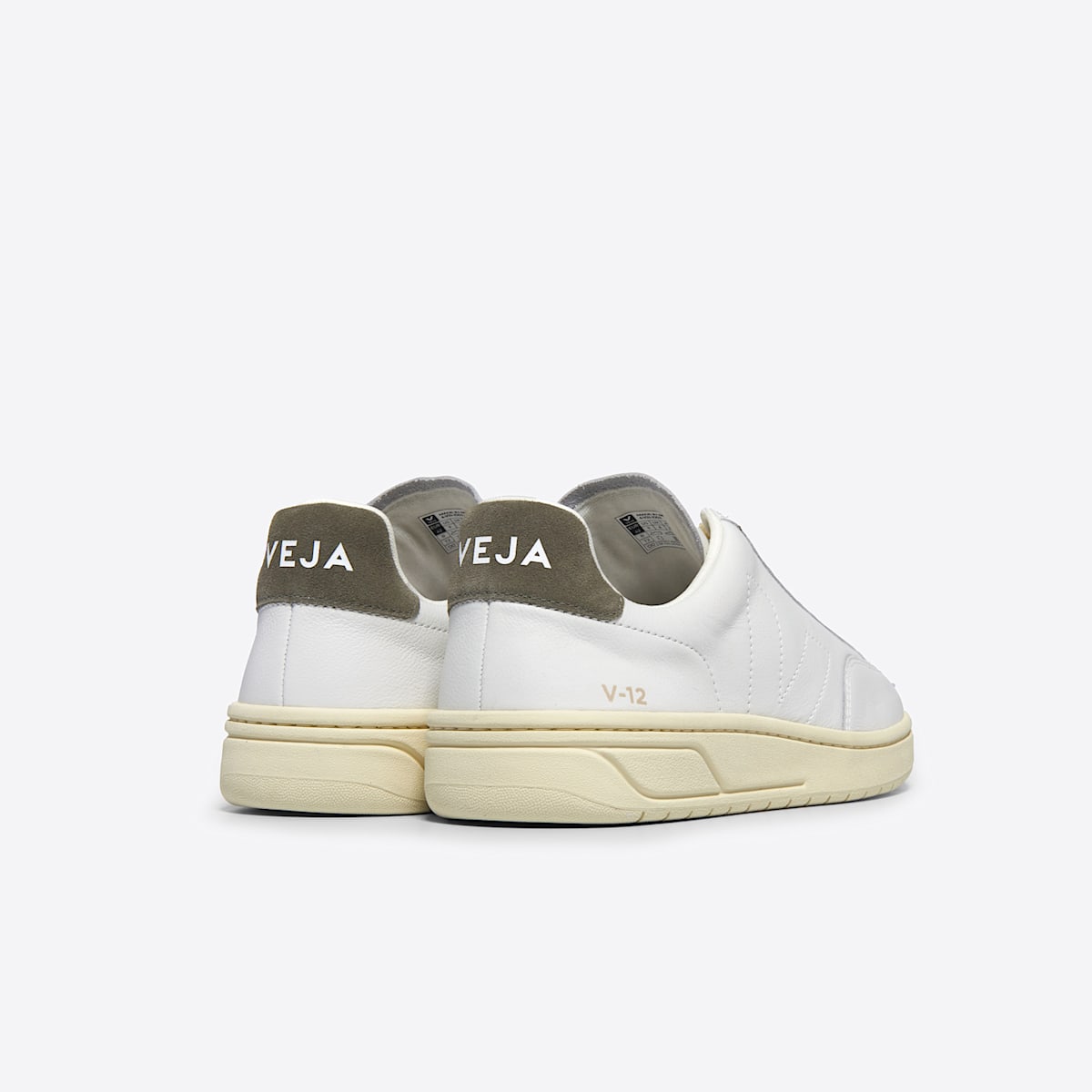 V-12 STITCH LEATHER WHITE KAKI - Image 3