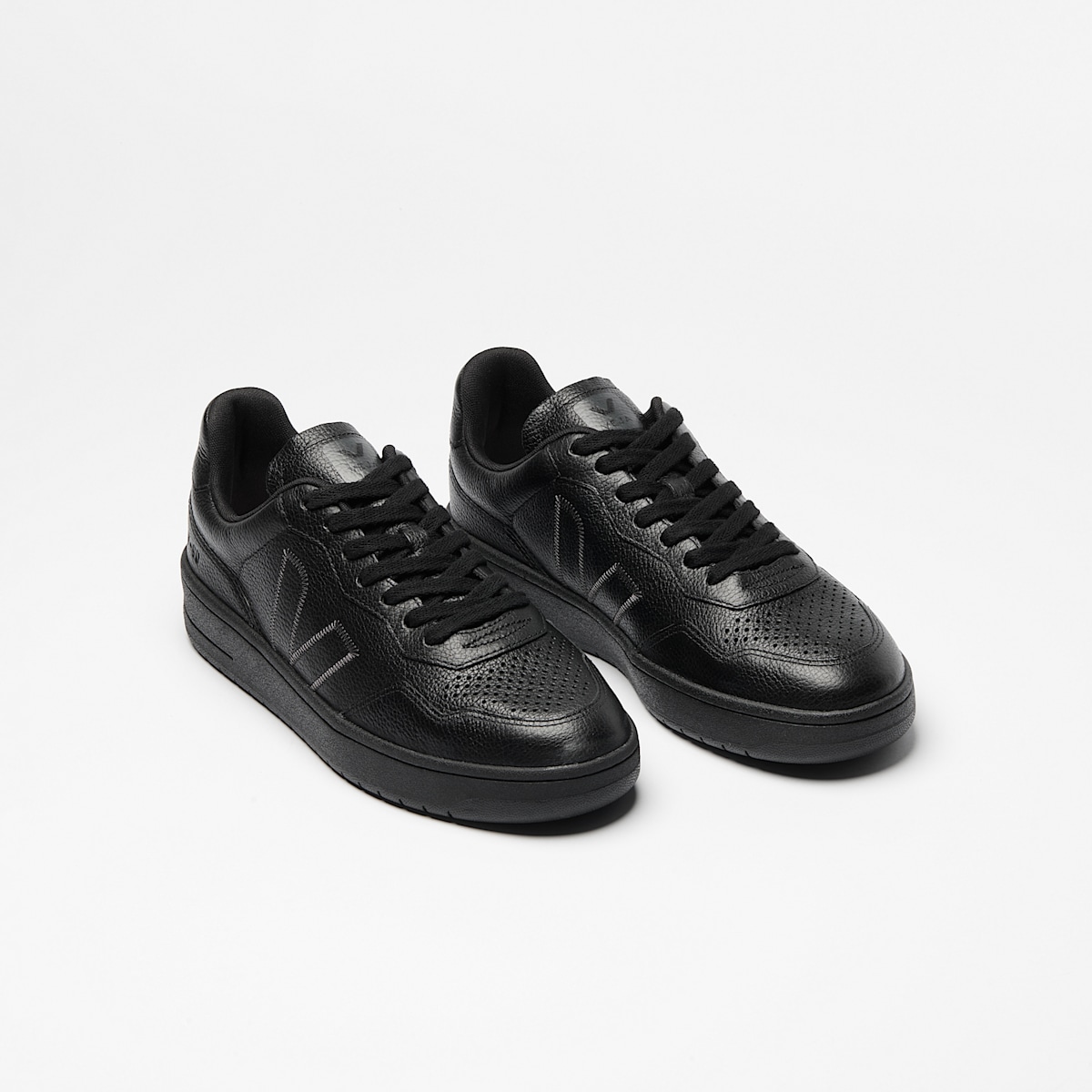 V-90 GRAINED OILED LEATHER FULL BLACK - Image 2